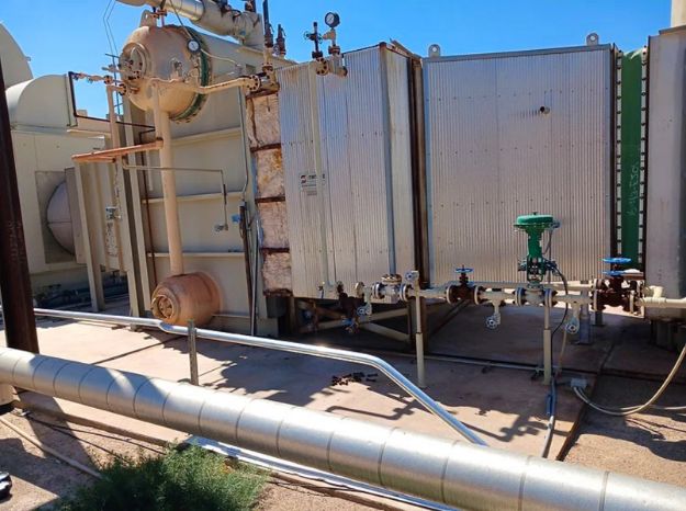 Rentech HRSG; Rated: 200 PSIG for Saturated Steam